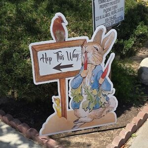 Peter Rabbit Party Decoration Outdoor Sign